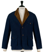 Veste outdoor avec un col téba à revers en velours