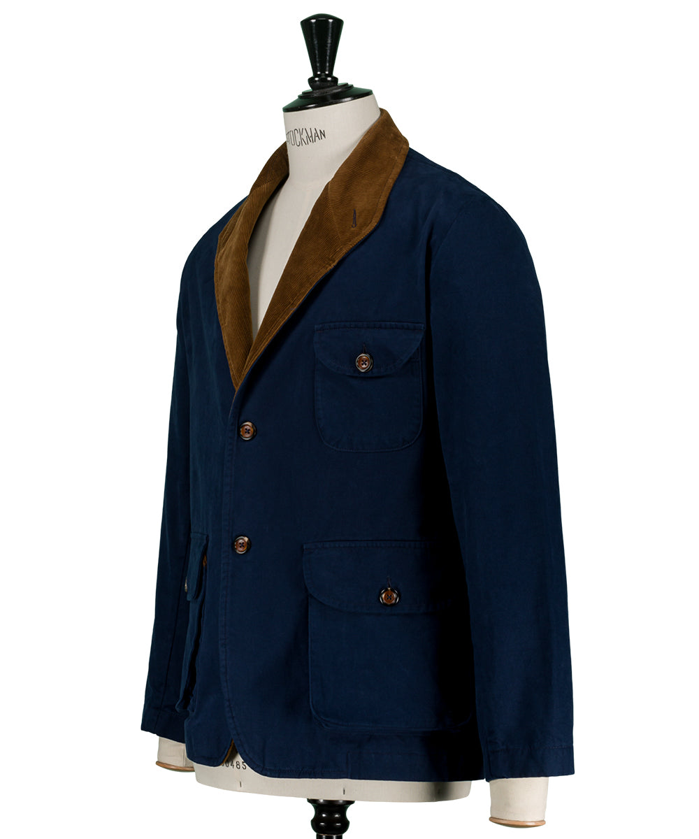 Veste outdoor avec un col téba à revers en velours