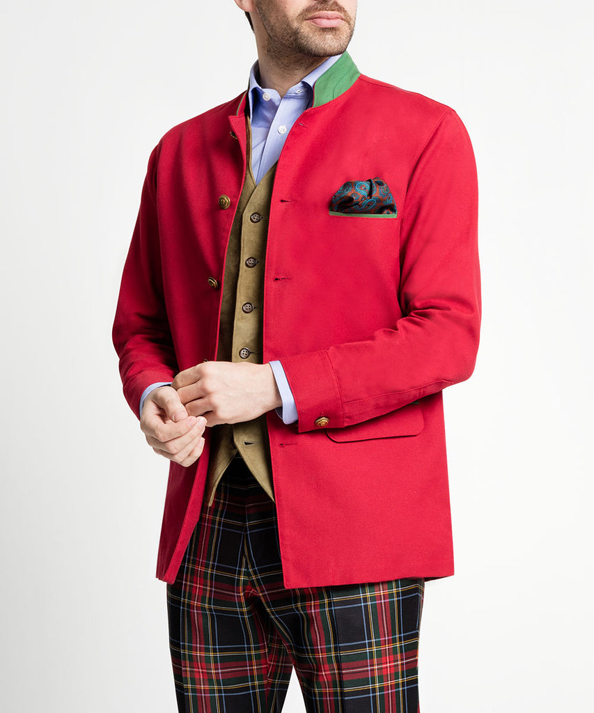 veste Alexander en coton rouge aliza