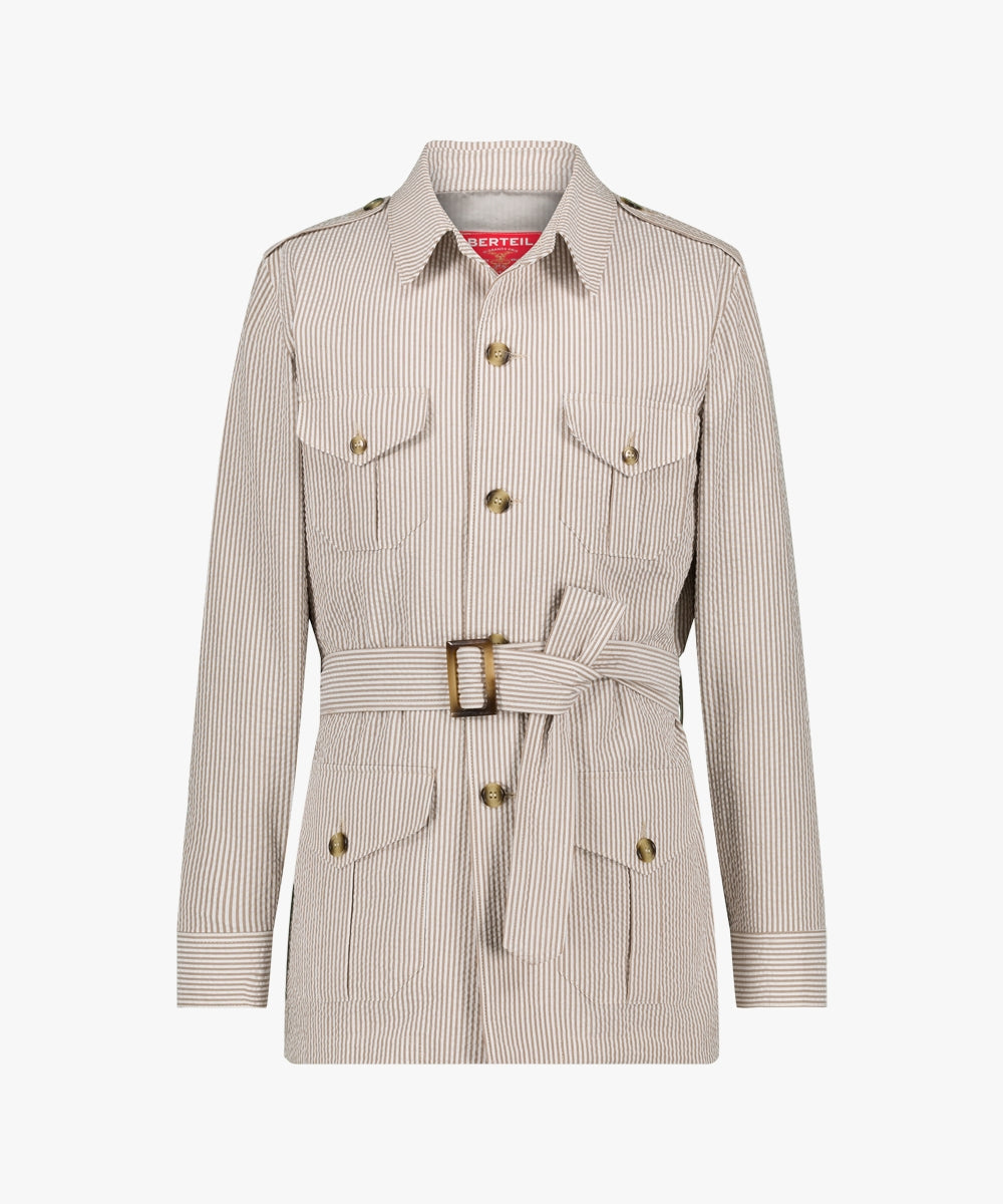 Veste kenya en Seersucker rayé Berteil