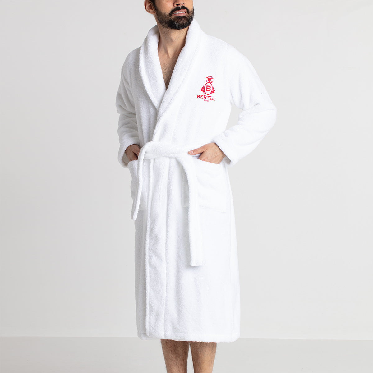 Peignoir de bain blanc Berteil